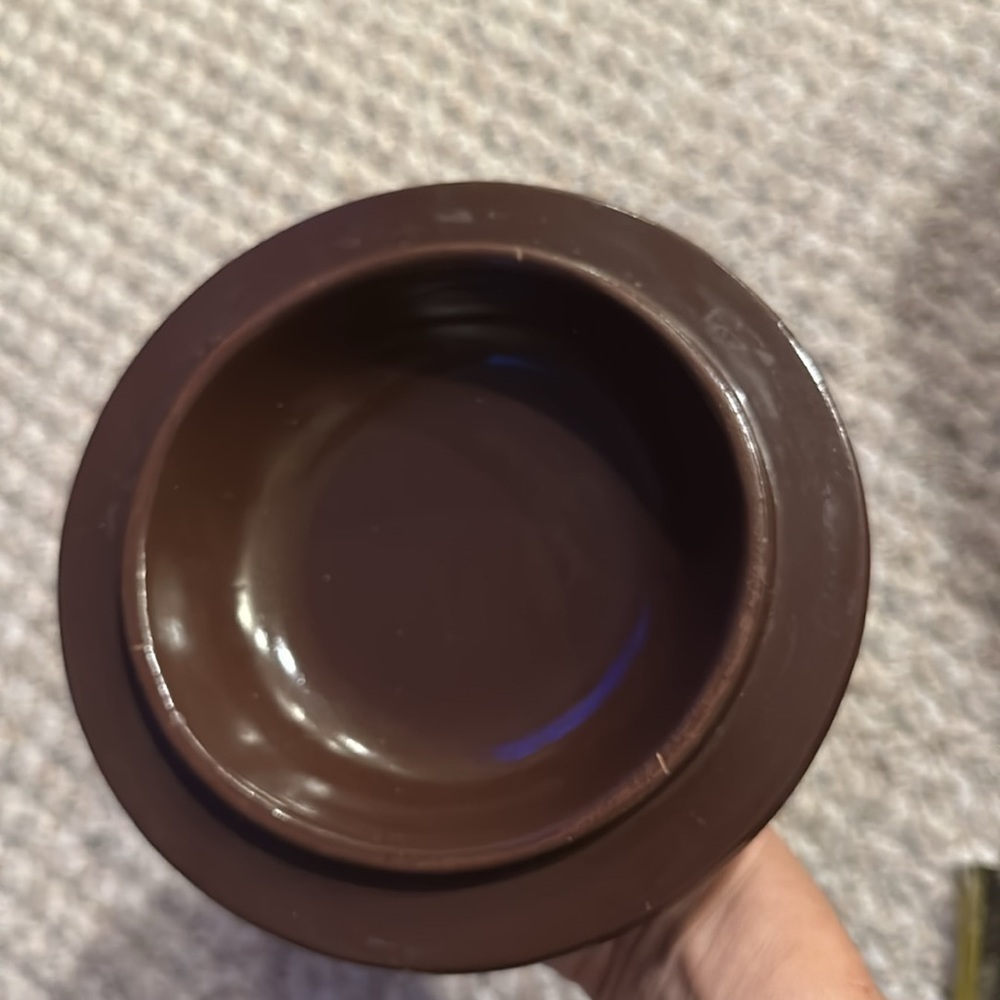 Blue mountain pottery bean or Dutch oven pot 464 Canada with lid dark brown - Picture 4 of 11